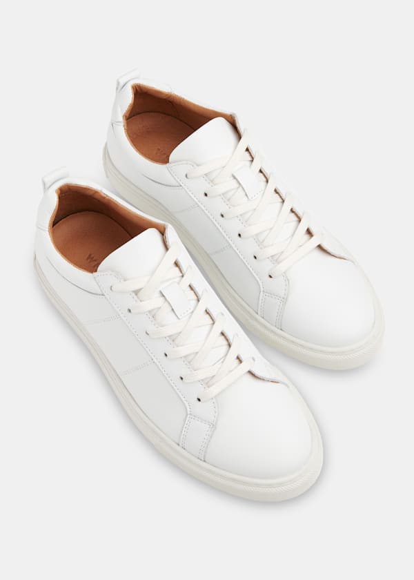 White Koki Lace Up Trainer